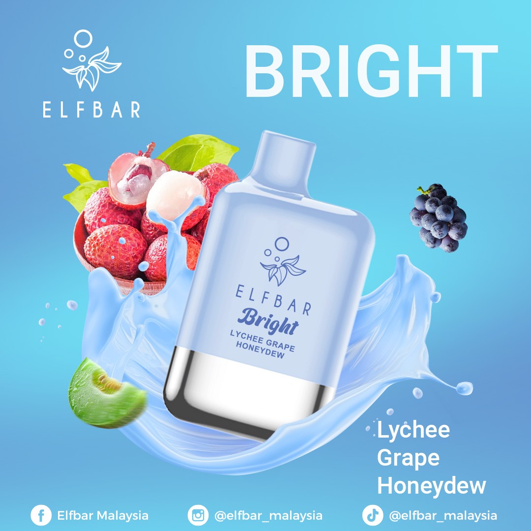 Elf_bar_bright_Lychee_grape_honeydew