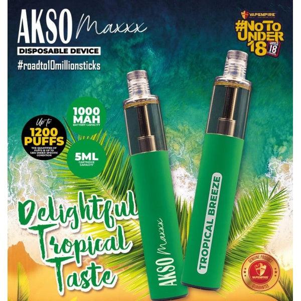 AKSO MAX 1200 (SG VAPE COD) - MAXX TROPICAL BREEZE