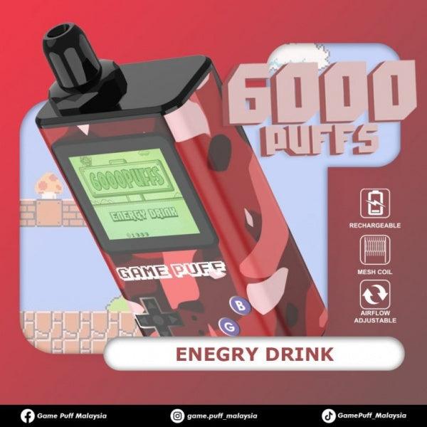 GAME PUFF 6000 (SG VAPR COD) - ENERGY DRINK