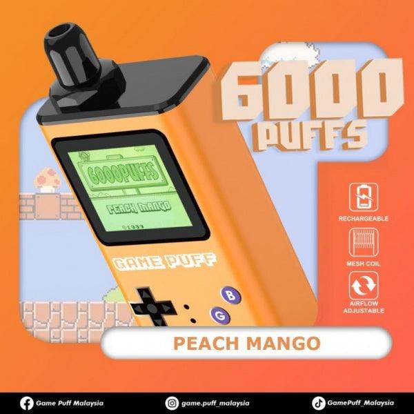 GAME PUFF 6000 (SG VAPR COD) - PEACH MANGO