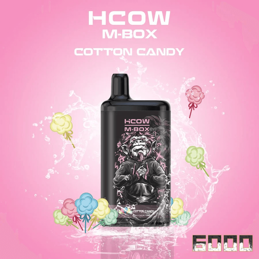 Hcow Mbox 6000 (SG VAPE COD)-COTTON CANDY