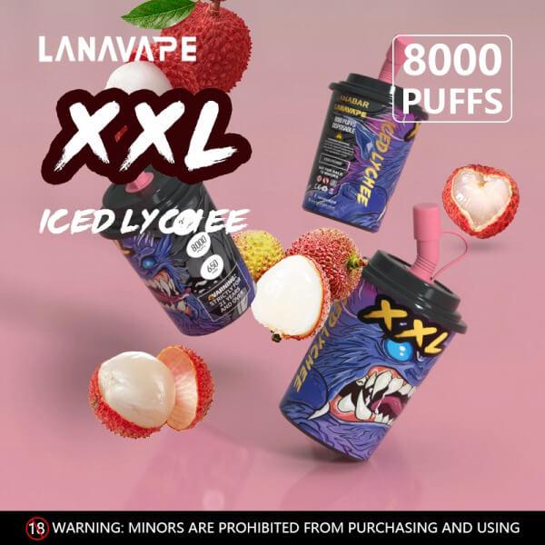 Lana-XXL-8000-Puffs-Iced-Lychee-(SGVAPESGCOD)