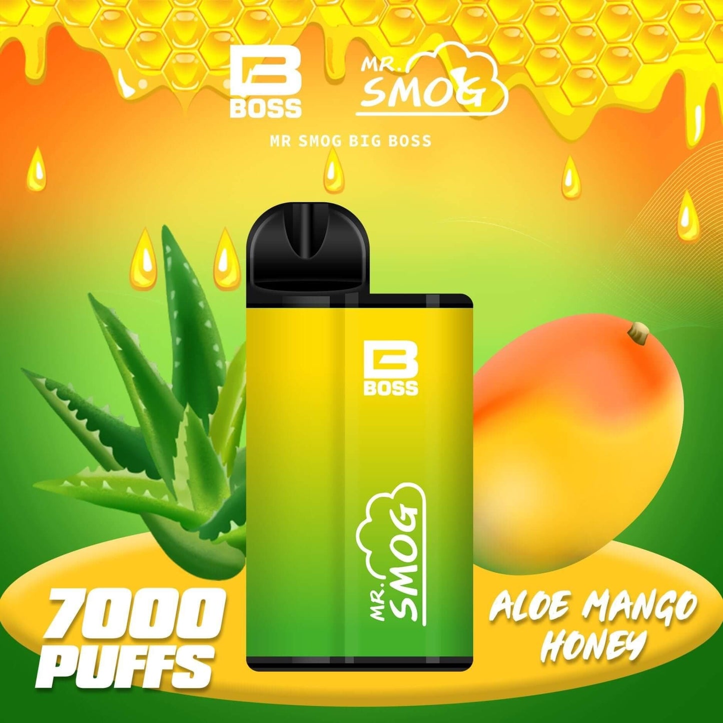 Mr Smog 7000(SG VAPE COD)-ALOE MANGO HONEY