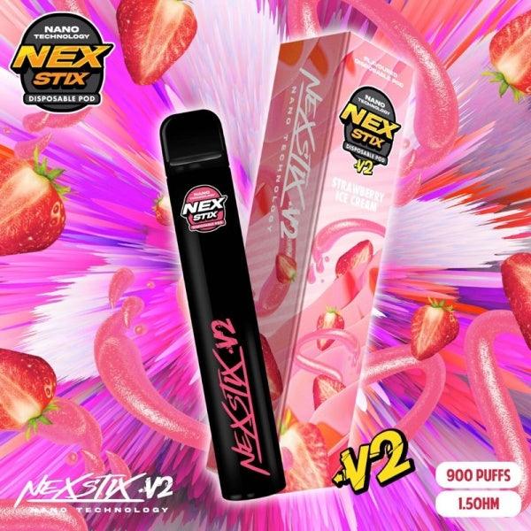 NEX STIX 900 (SG VAPE COD) - STRAWBERRY ICE CREAM