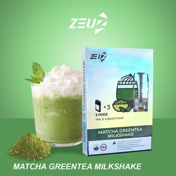 ZEUZ POD (SG VAPE COD) - MATCHA GREEN TEA MILKSHAKE