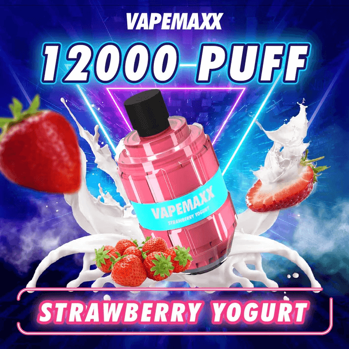 VAPEMAXX 12000(SG VAPE COD)-STRAWBERRY YOGURT